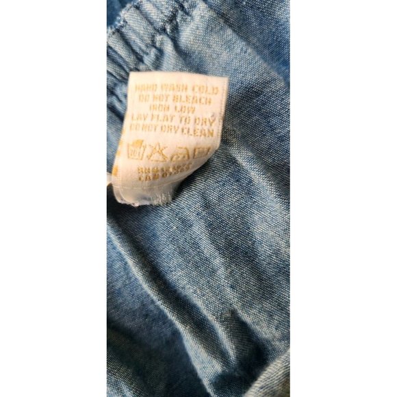 Womens Medium Jumpsuit Blue Jean Jealous Tomato Denim Wide Leg - Picture 8 of 12